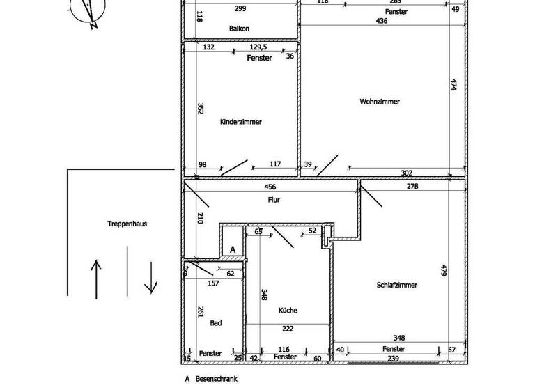 Wohnung zum Kauf 84.000 € 3 Zimmer 67 m² 2. Geschoss Hessisch Oldendorf 31840