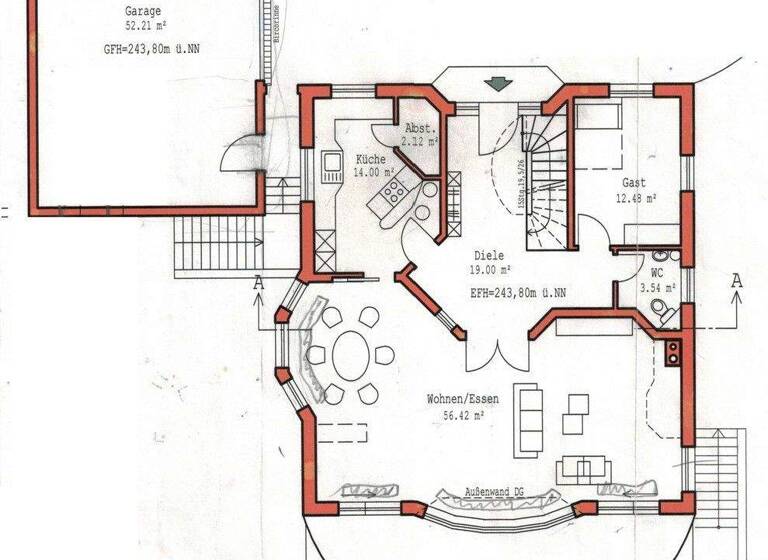 Einfamilienhaus zur Miete 2.600 € 6 Zimmer 315 m² 596 m² Grundstück frei ab sofort Am Weidenrot 25 Neckarzimmern 74865