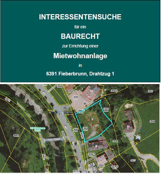 Grundstück zur Miete 23.936 € 1.454 m²<br/>Grundstück Drahtzug 1 Fieberbrunn 6391