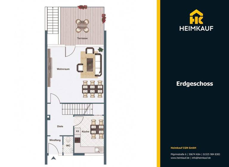 Reihenendhaus zum Kauf 450.000 € 4 Zimmer 92,1 m² 241 m² Grundstück Königsdorf Frechen 50226