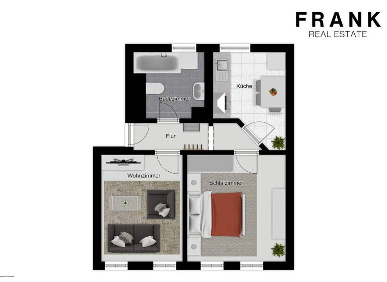 Wohnung zum Kauf 165.000 € 2 Zimmer 53,7 m² 2. Geschoss Imhoffstraße 2 Gostenhof Nürnberg 90429