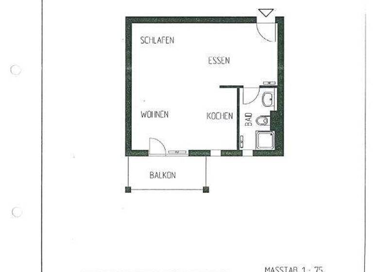 Studio zur Miete 500 € 1 Zimmer 35,3 m² 2. Geschoss Robert-Koch-Str. 36/1 Zell Esslingen am Neckar 73730