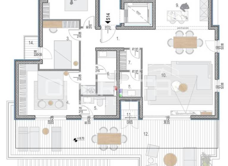 Wohnung zum Kauf 500.000 € 4 Zimmer 138 m² 3. Geschoss Okrug