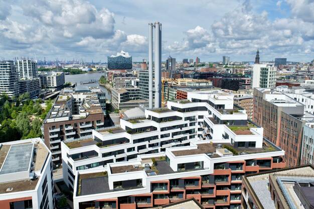Wohnung zum Kauf 990.000 € 3 Zimmer 90 m² 5. Geschoss Überseeallee 2A HafenCity Hamburg 20457