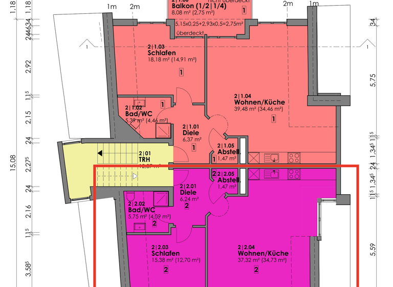 Wohnung zum Kauf provisionsfrei 190.000 € 2,5 Zimmer 61,4 m² 3. Geschoss Luttingen Laufenburg 79725