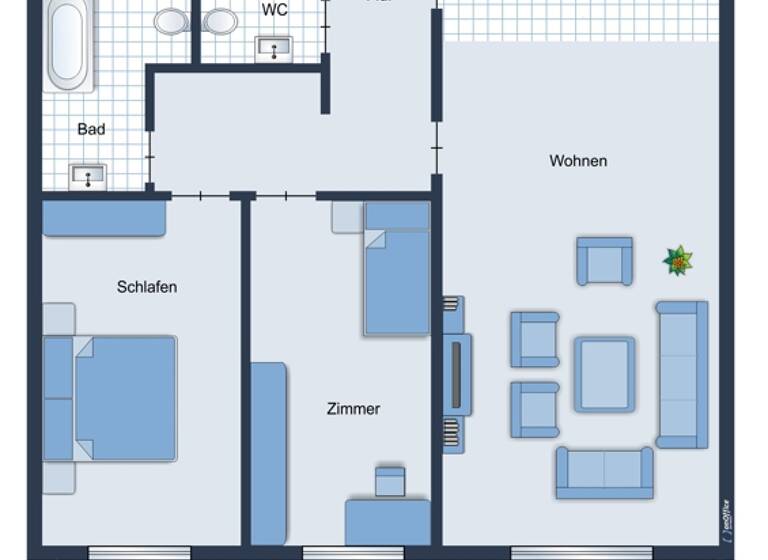 Wohnung zum Kauf 389.000 € 3 Zimmer 85 m² EG Bernau Bernau am Chiemsee 83233