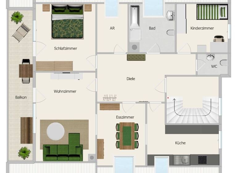 Wohnung zum Kauf 249.000 € 4 Zimmer 125 m² Breitengüßbach 96149