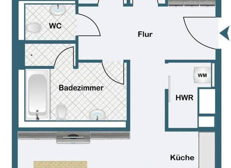 Wohnung zum Kauf 915.000 € 3 Zimmer 96,1 m² 8. Geschoss Gallus Frankfurt am Main 60326