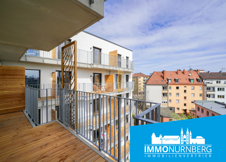 Wohnung zur Miete - Neubau 1.490 € 2 Zimmer 82,6 m² 4. Geschoss frei ab sofort Ludwig-Feuerbach-Straße 4c Veilhof Nürnberg 90489