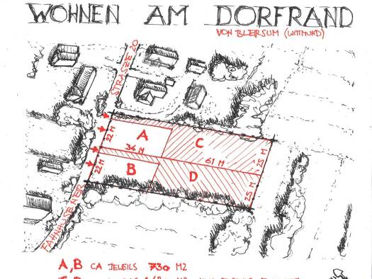 Grundstück zum Kauf provisionsfrei 72.000 € 730 m² Grundstück frei ab sofort Blersum Wittmund 26409