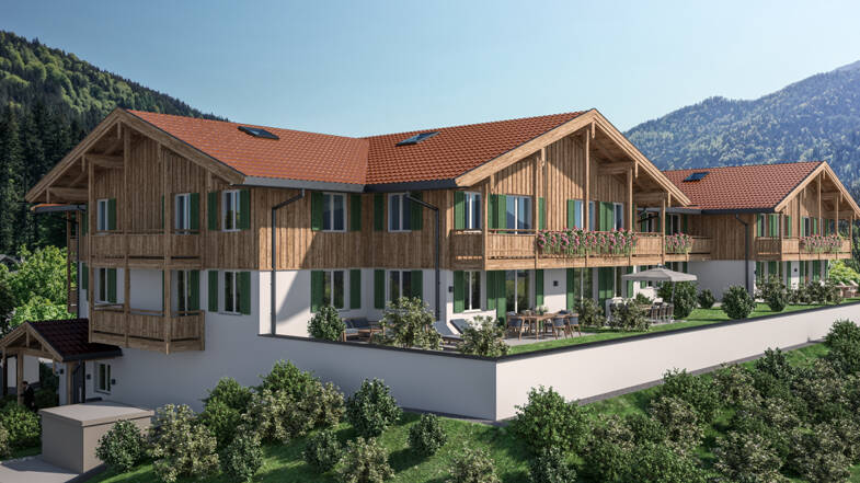 Wohnung zum Kauf - Neubau 1.124.550 € 2 Zimmer 119 m² Dachgeschoss, 1. Geschoss frei ab 01.09.2025 Neuhaus Schliersee / Neuhaus 83727