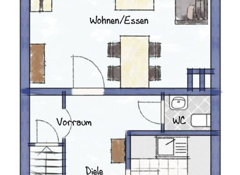 Reihenmittelhaus zum Kauf 320.000 € 4 Zimmer 92 m² 270 m² Grundstück Langenhorn Hamburg 22415
