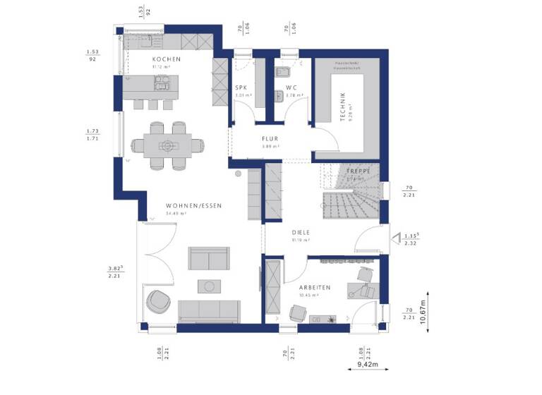 Einfamilienhaus zum Kauf 417.847 € 5 Zimmer 166 m² 560 m² Grundstück Schmalkalden 98574