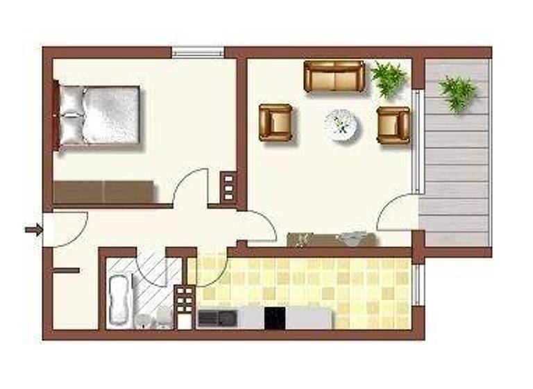 Wohnung zur Miete 604 € 2 Zimmer 58 m² 5. Geschoss Dülkener Straße 20 Benrad-Süd Krefeld 47804