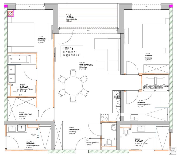 Studio zum Kauf 1.250.000 € 3 Zimmer 97,7 m²<br/>Wohnfläche 2.<br/>Geschoss Warth 6767