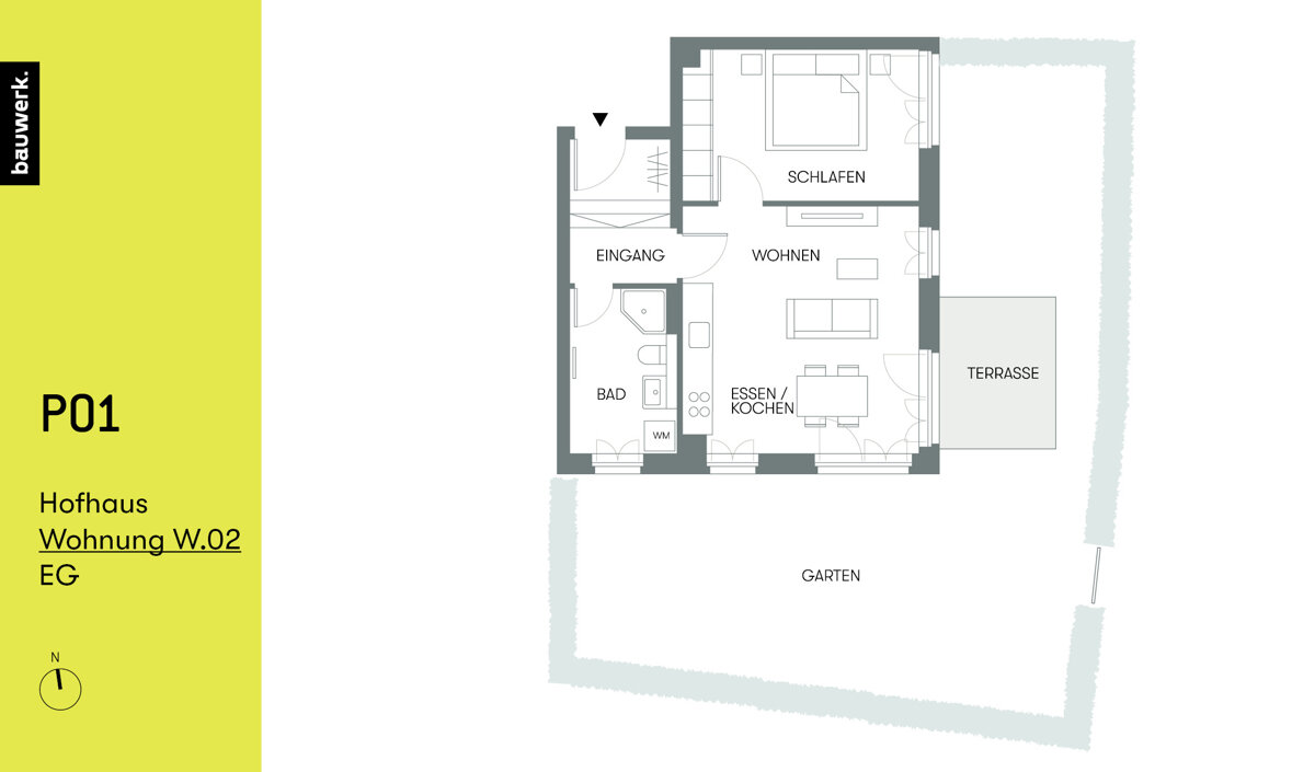 Terrassenwohnung zur Miete 1.600 € 2 Zimmer 53,8 m²<br/>Wohnfläche EG<br/>Geschoss Schwere-Reiter-Straße München 80797