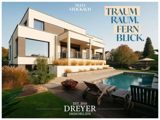 Villa zum Kauf provisionsfrei 8,5 Zimmer 307 m² 1.635 m² Grundstück frei ab sofort Höhenstraße 6 Stockach 78333