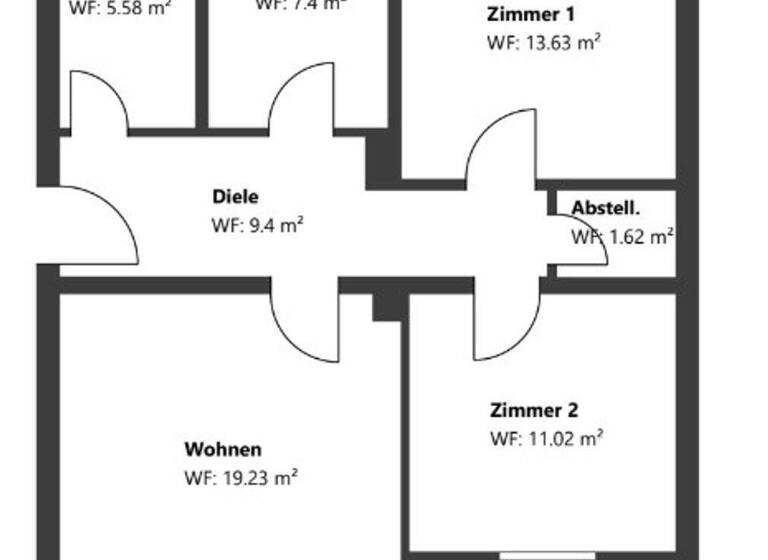 Wohnung zum Kauf 299.900 € 3 Zimmer 70,6 m² 1. Geschoss Ost Rosenheim 83022