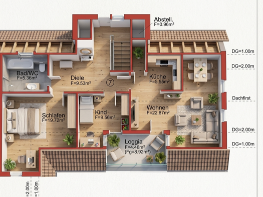 Wohnung zur Miete 500 € 3 Zimmer 78 m² 2. Geschoss Comeniusweg 19 Oberhohndorf Zwickau 08056