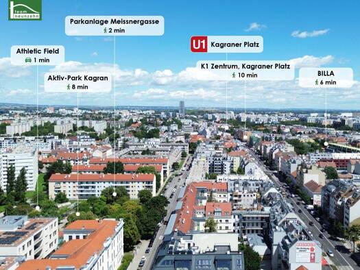 Wohnung zum Kauf 489.000 € 3 Zimmer 78,3 m² 1. Geschoss Meißnergasse 2 Donaustadt 1220