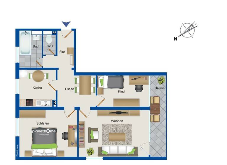 Wohnung zum Kauf 3 Zimmer 80,7 m²<br/>Wohnfläche 4.<br/>Geschoss Memmingen Memmingen 87700