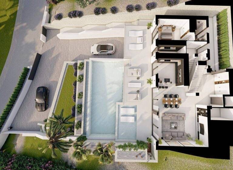 Villa zum Kauf - Erstbezug provisionsfrei 2.090.000 € 5 Zimmer 50 m² 1.270 m² Grundstück Altea