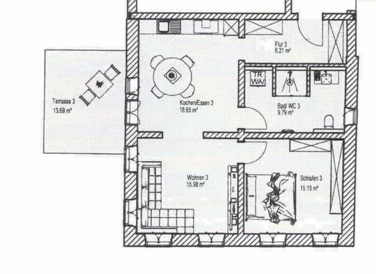 Wohnung zur Miete 970 € 2 Zimmer 72,6 m² frei ab sofort Oberaichbach Niederaichbach / Oberaichbach 84100
