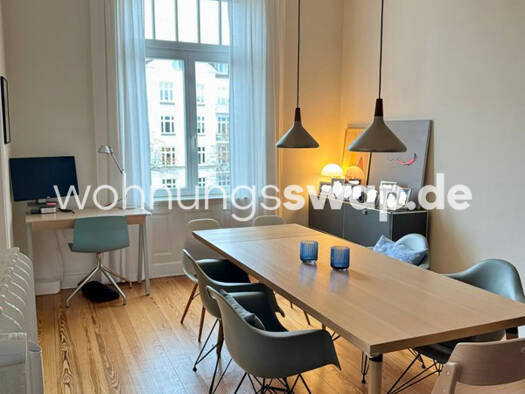 Wohnung zur Miete Tauschwohnung 1.500 € 4 Zimmer 94 m² 3. Geschoss Harvestehude Hamburg 20149