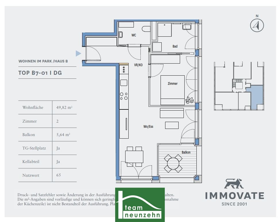 Wohnung zur Miete 488 € 2 Zimmer 49,8 m²<br/>Wohnfläche 8.<br/>Geschoss Kasernstraße 30 Jakomini Graz 8010