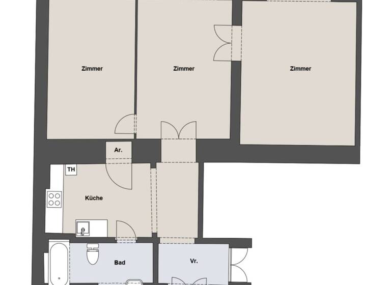 Wohnung zur Miete 1.678 € 3 Zimmer 78,8 m² 4. Geschoss Ballgasse Wien 1010