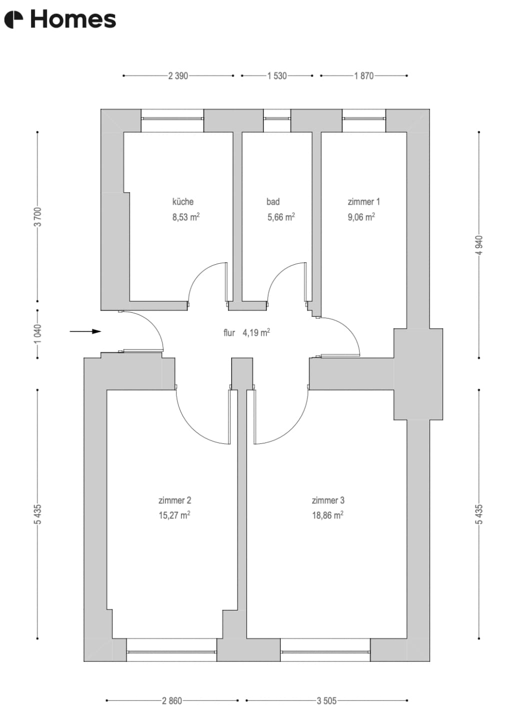 Wohnung zur Miete Wohnen auf Zeit 2.176 € 4 Zimmer 70 m²<br/>Wohnfläche 01.06.2025<br/>Verfügbarkeit Framstraße Neukölln Berlin 12047