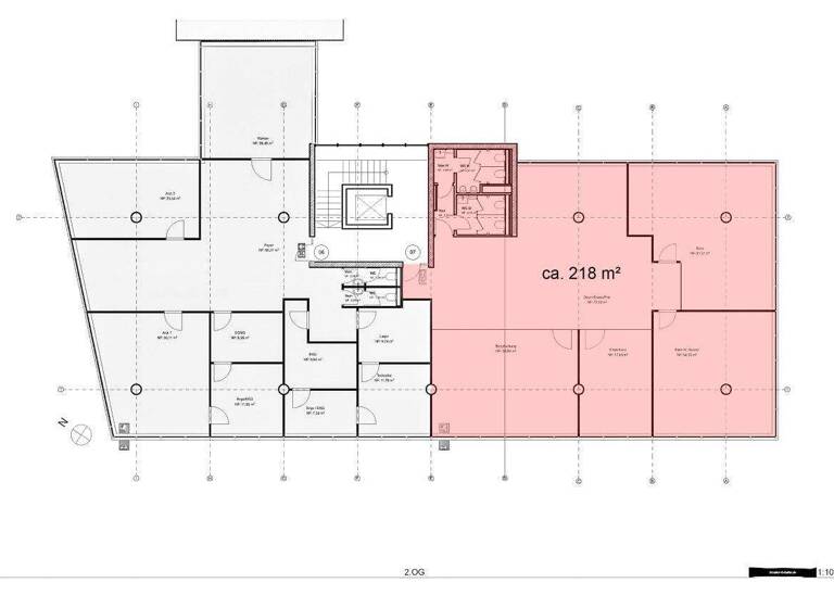 Bürofläche zur Miete provisionsfrei 12,50 € 218 m² Bürofläche teilbar ab 218 m² Gärten b Wöhrd Nürnberg 90491
