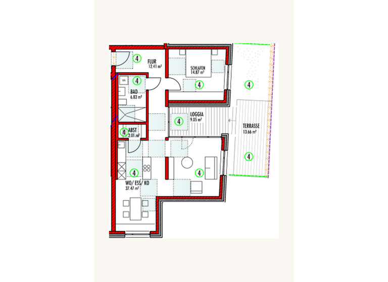 Wohnung zum Kauf - Erstbezug provisionsfrei 415.961 € 2 Zimmer 84,9 m² 3 Geschosse Kleinottweiler Bexbach 66450