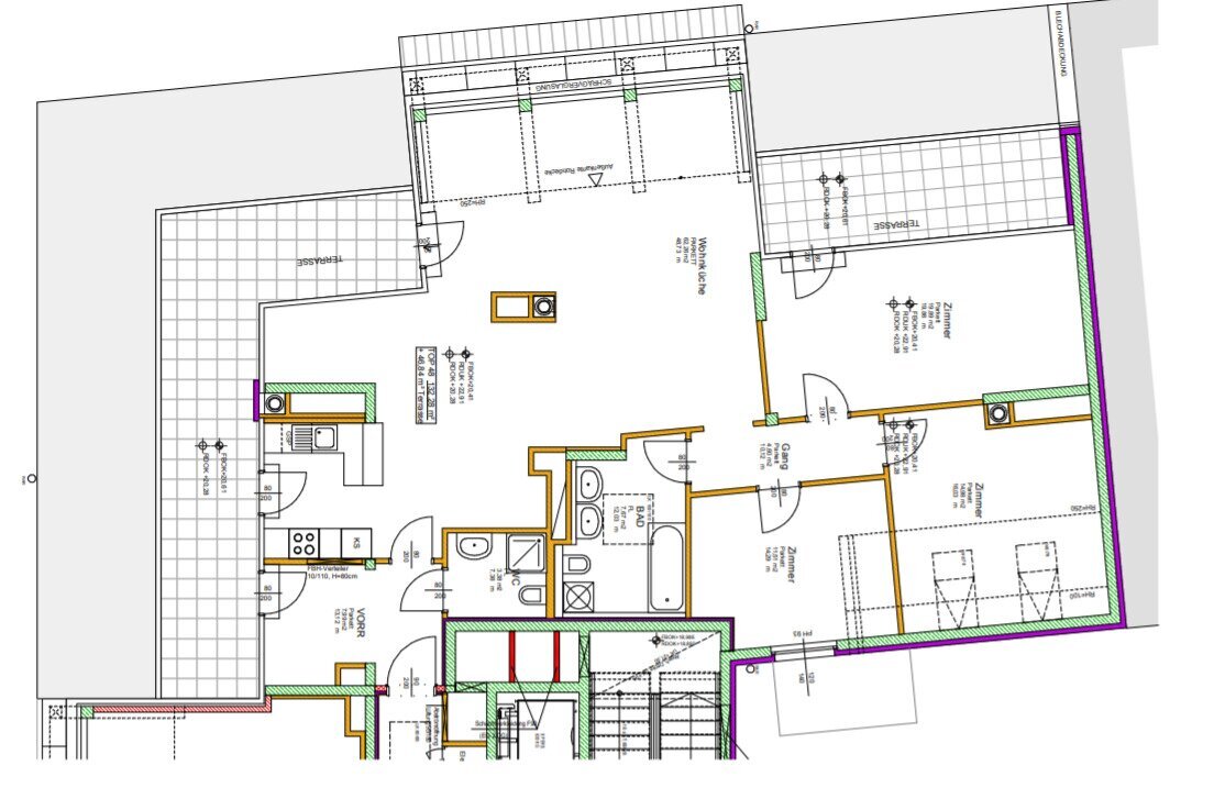 Wohnung zur Miete 2.699 € 4 Zimmer 132 m²<br/>Wohnfläche Wien 1070