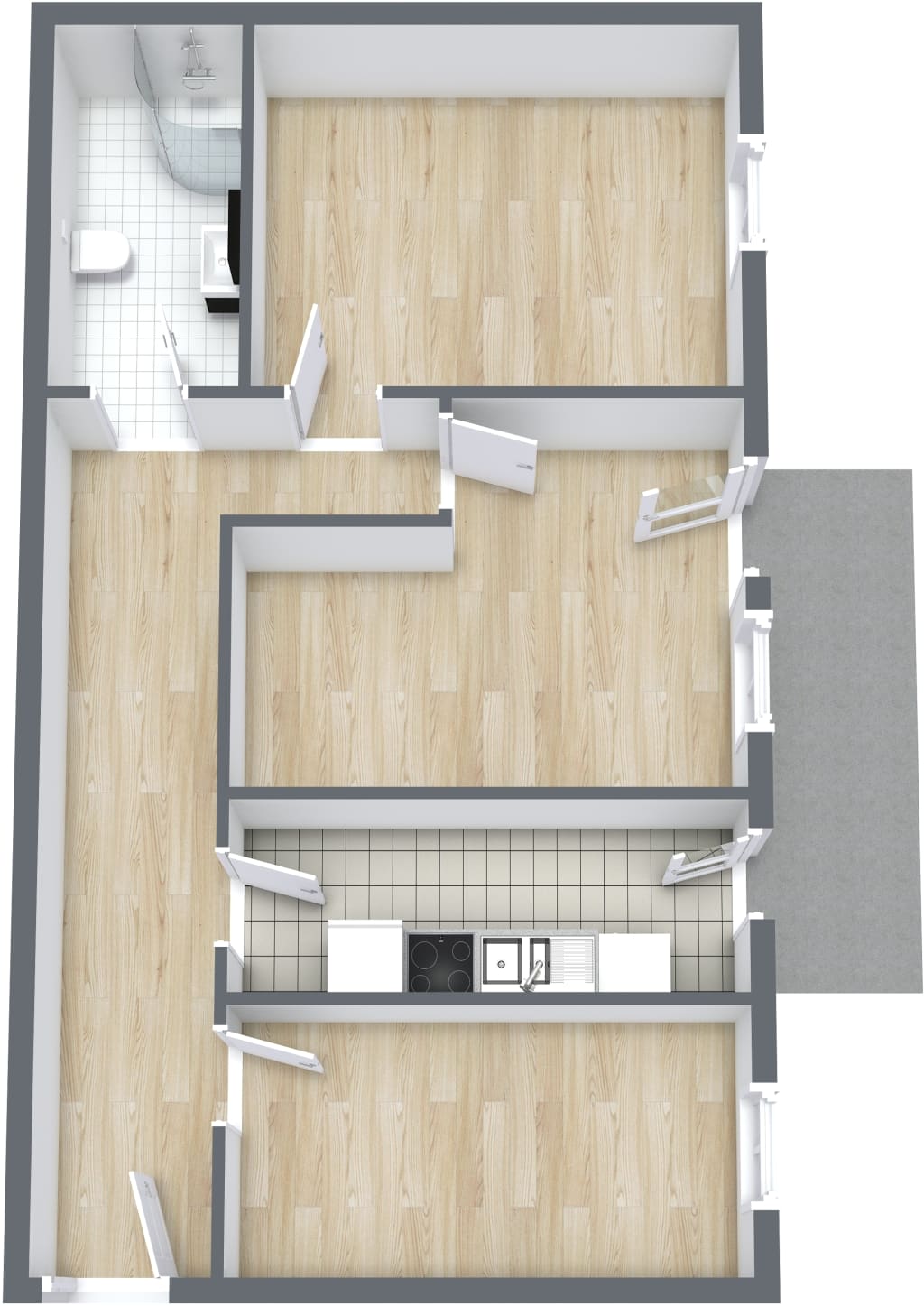 Wohnung zur Miete Wohnen auf Zeit 635 € 3 Zimmer 11 m²<br/>Wohnfläche 21.04.2025<br/>Verfügbarkeit Aachener Straße 8 Bad Cannstatt Stuttgart 70376