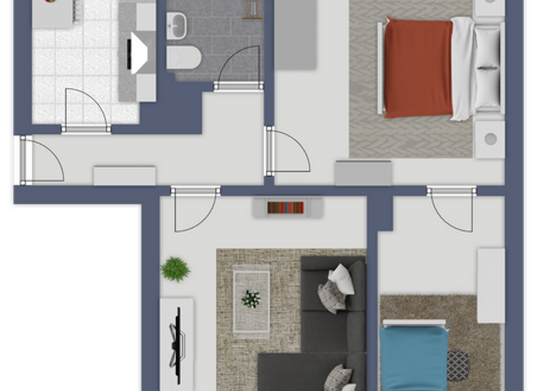 Wohnung zur Miete 599 € 3 Zimmer 75 m² 1. Geschoss frei ab sofort Husumer Straße 23 Südstadt Flensburg 24941