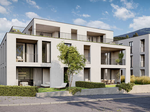 Terrassenwohnung zum Kauf - Erstbezug provisionsfrei 474.000 € 3 Zimmer 62,4 m² 1. Geschoss Haferweg Dornbirn 6850