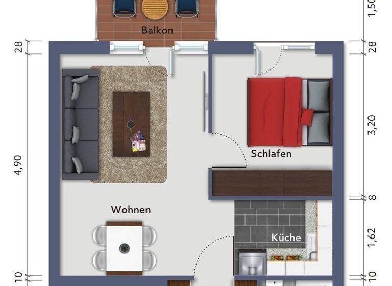 Wohnung zum Kauf 229.562 € 2 Zimmer 38,1 m² 2. Geschoss Baabe 18586