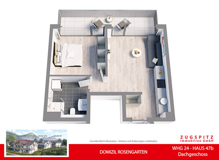 Wohnung zum Kauf - Erstbezug 683.000 € 2 Zimmer 57,8 m² EG Garmisch Garmisch-Partenkirchen 82467