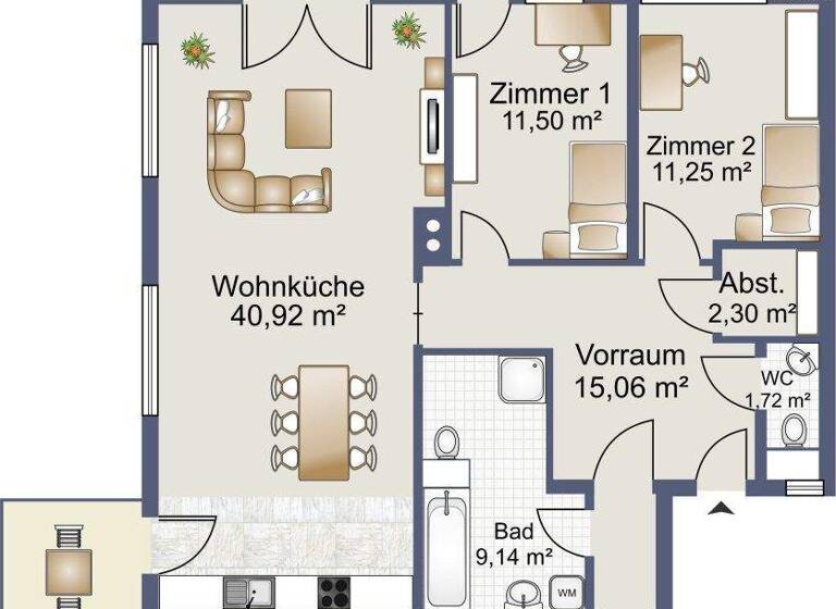 Wohnung zur Miete 1.900 € 4 Zimmer 114 m² 1. Geschoss Mödling 2340
