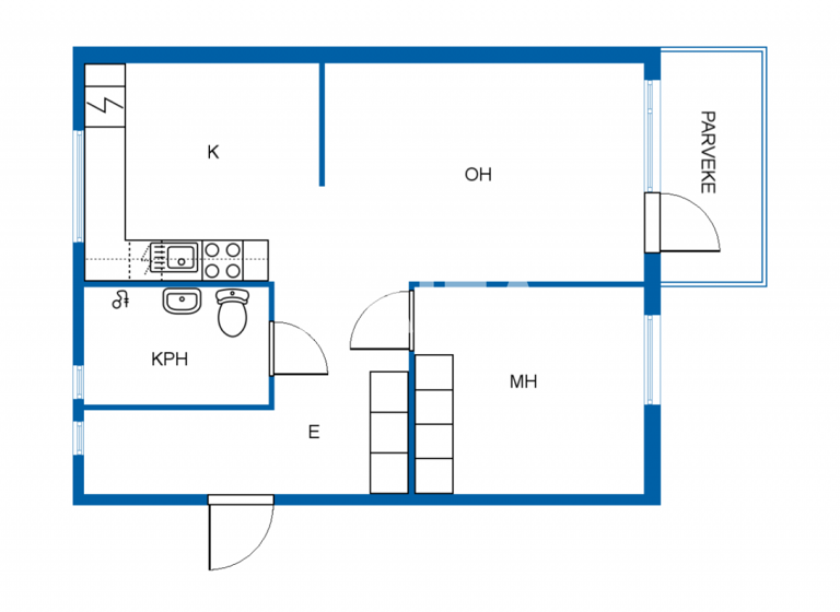 Studio zum Kauf 96.000 € 2 Zimmer 59 m² 2. Geschoss Torpantie 14 Sipoo 01150