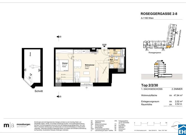 Wohnung zum Kauf - Erstbezug 338.300 € 2 Zimmer 47,9 m² Roseggergasse Wien 1160