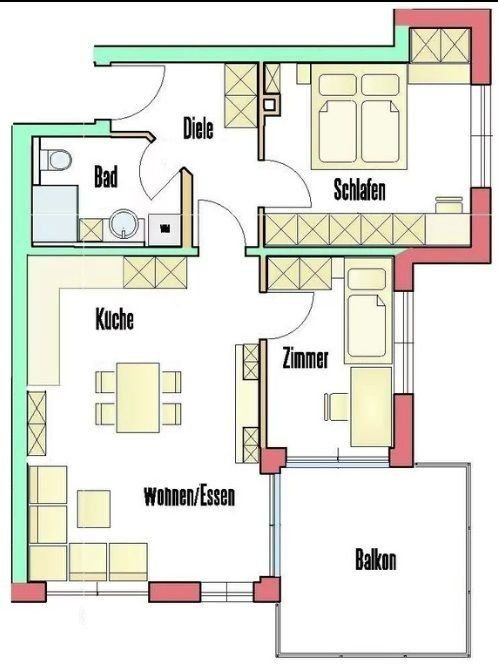 Wohnung zur Miete 1.150 € 3 Zimmer 70 m²<br/>Wohnfläche 1.<br/>Geschoss ab sofort<br/>Verfügbarkeit Ebenweiler 88370