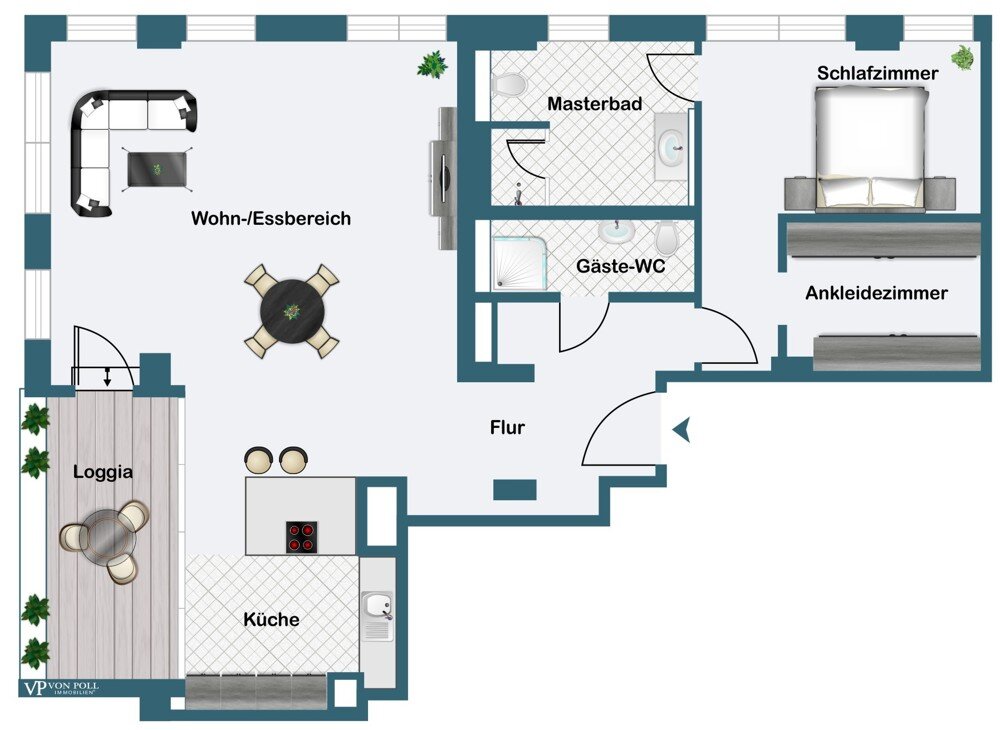 Wohnung zum Kauf 990.000 € 2 Zimmer 102 m²<br/>Wohnfläche 17.<br/>Geschoss ab sofort<br/>Verfügbarkeit Gallus Frankfurt am Main 60326