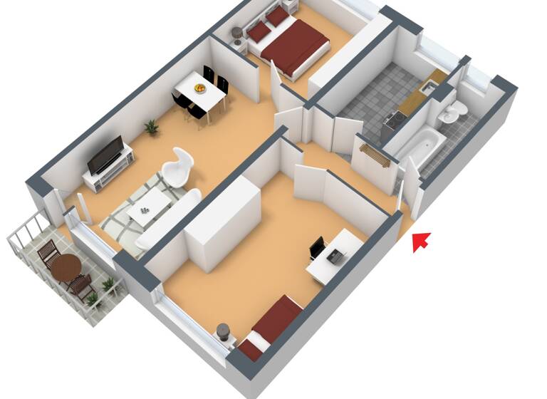 Wohnung zur Miete 415 € 3 Zimmer 65 m²<br/>Wohnfläche 4.<br/>Geschoss 01.07.2025<br/>Verfügbarkeit Röpersdorfer Straße 9 Prenzlau Prenzlau 17291