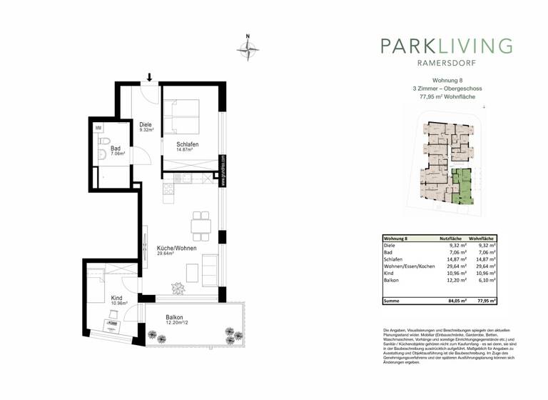 Wohnung zum Kauf - Erstbezug 759.900 € 3 Zimmer 78 m² 1. Geschoss Ramersdorf-Perlach München 81735
