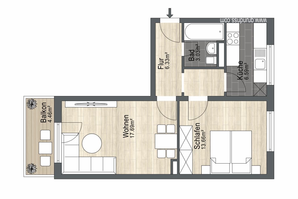 Wohnung zur Miete Wohnen auf Zeit 1.400 € 2 Zimmer 50 m²<br/>Wohnfläche 01.04.2025<br/>Verfügbarkeit Damerowstraße Pankow Berlin 13187