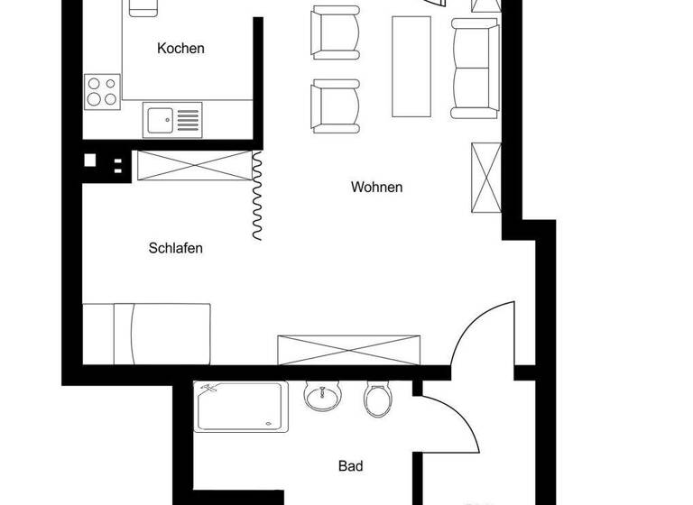 Studio zum Kauf 149.000 € 1,5 Zimmer 42,5 m² 3. Geschoss Stiepel Bochum 44797