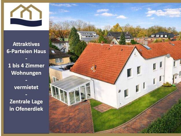 Mehrfamilienhaus zum Kauf 949.000 € 17 Zimmer 427 m² 1.607 m² Grundstück Ofenerdiek Oldenburg / Ofenerdiek 26125