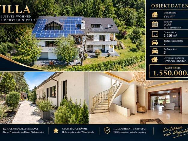 Einfamilienhaus zum Kauf 1.550.000 € 16 Zimmer 800 m² 1.516,1 m² Grundstück Oppelsbohm Berglen 73663